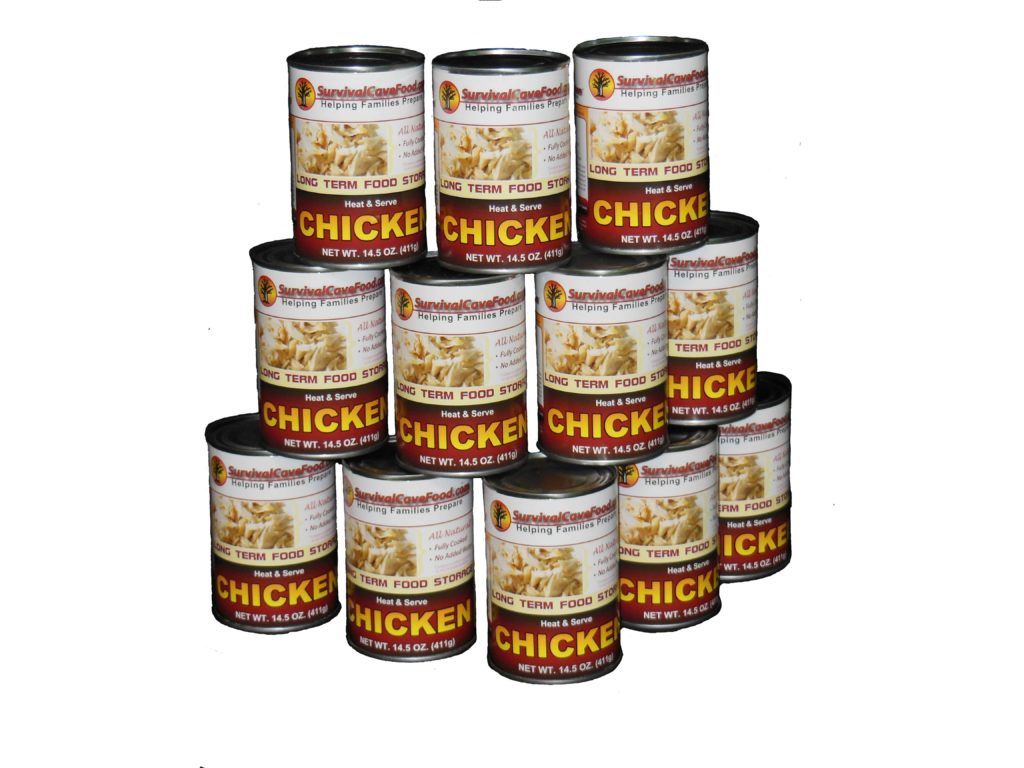 Canned Chicken Food Storage 12 Cans - 14.5 oz - LPC Survival